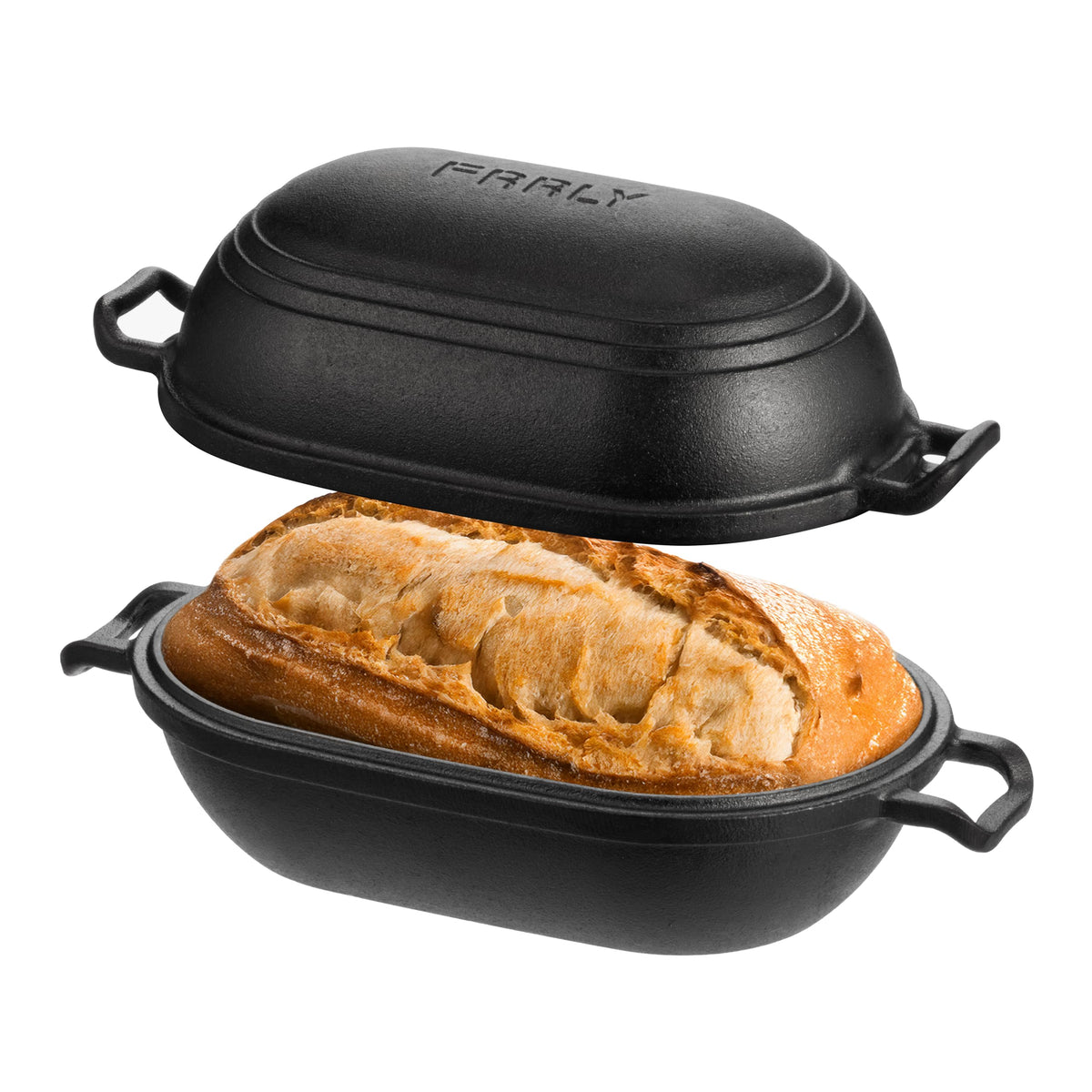 FRRLY moule face avant montrant la forme ovale et robustesse bénéfice cuisson uniforme