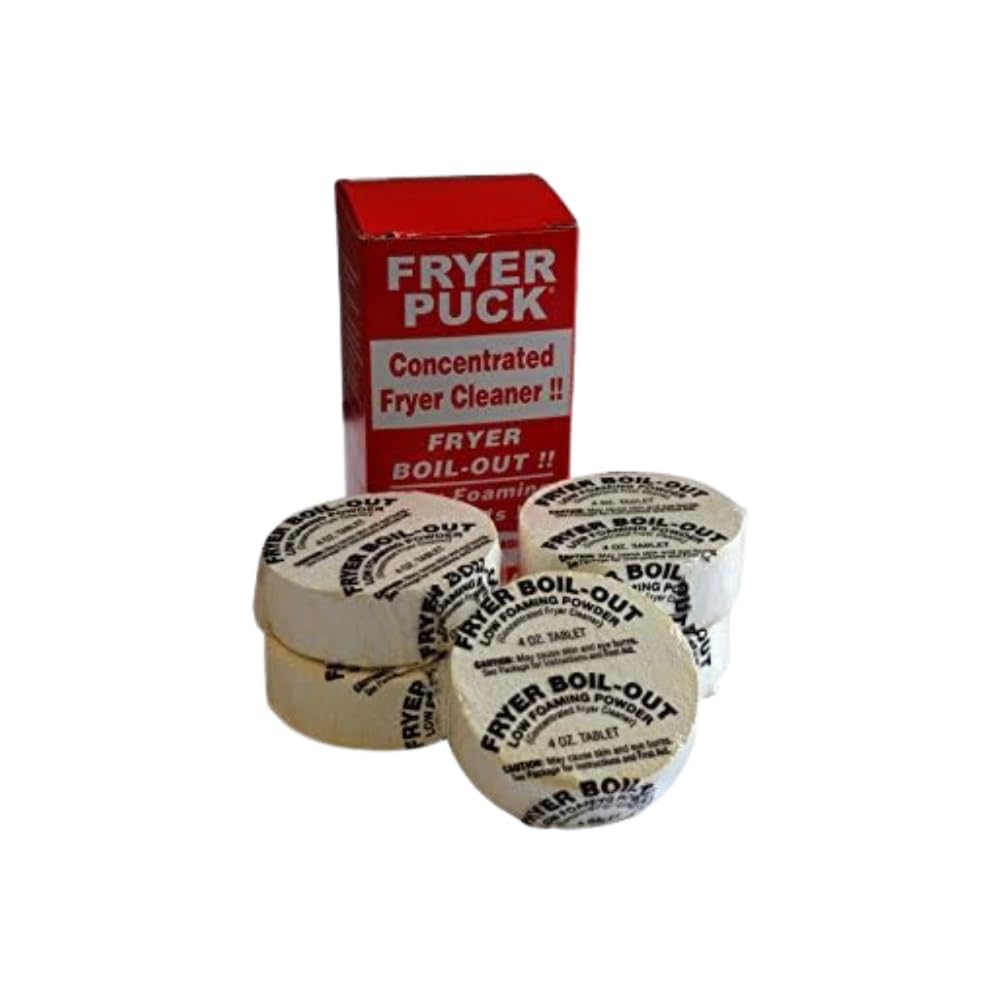 FRYER PUCK tablettes dans une cuillère de mesure pour dosage précis