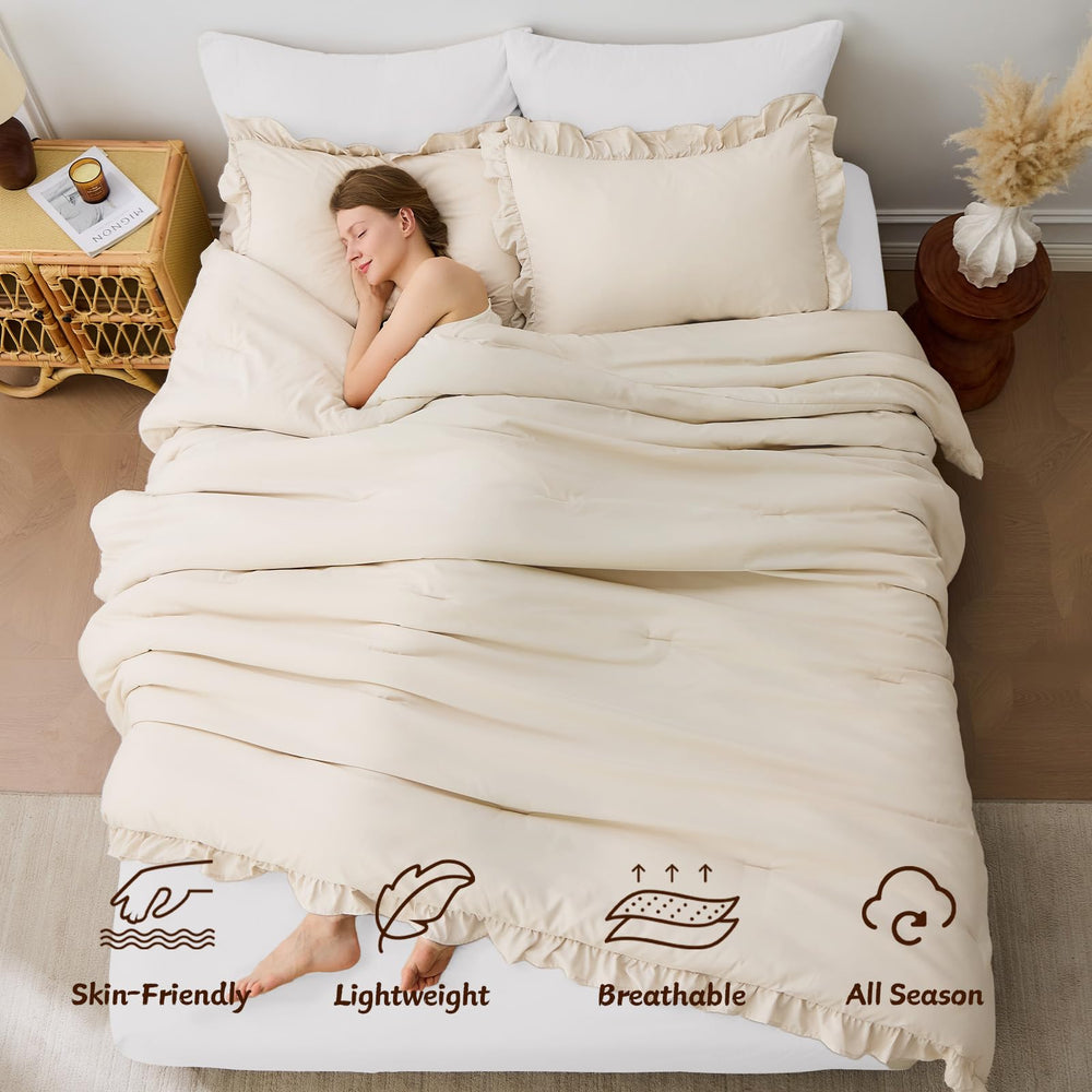 FUANNA couette posée sur lit queen illustrant style et couvrance