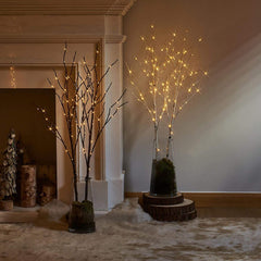 Fudios branche LED gros plan illustrant les 100 lumières chaudes