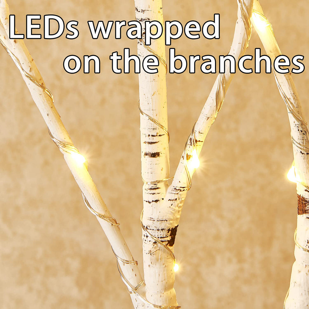 Fudios zoom sur les 100 LED chaudes offrant une lueur douce