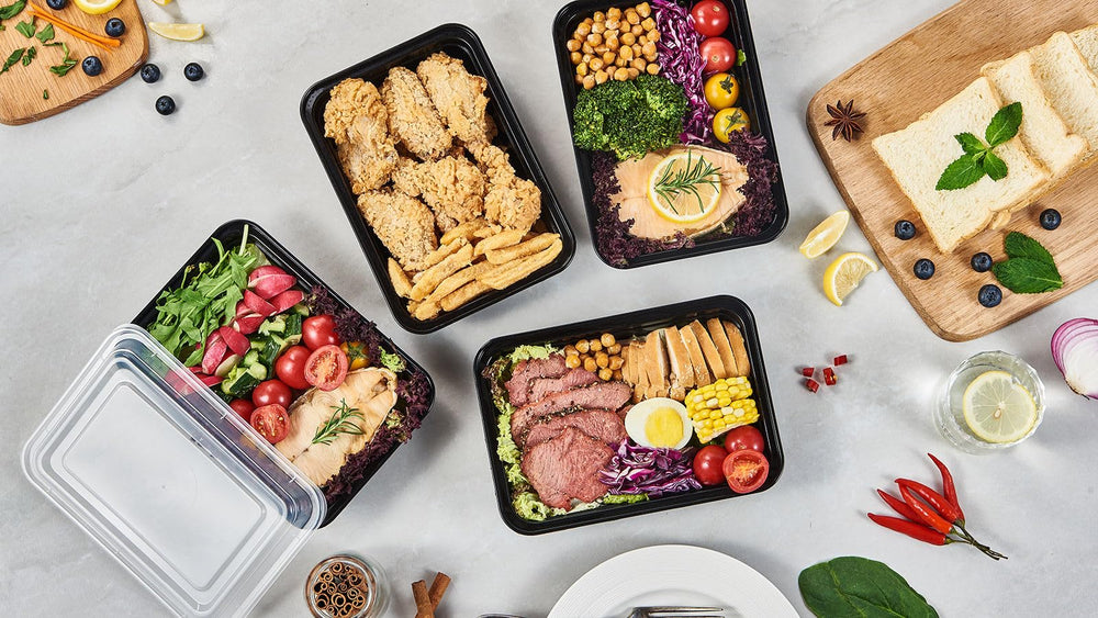 FULING boîte comparée à une main pour illustrer capacité 28 oz