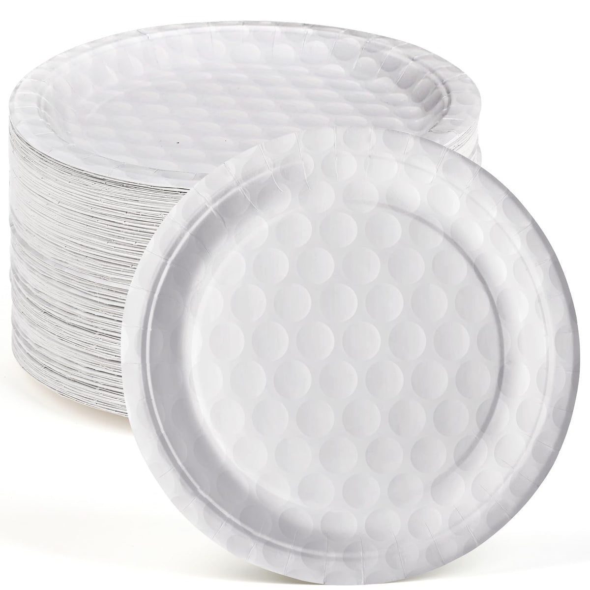 FULJOOY assiette face avant motif balle de golf, effet visuel attractif