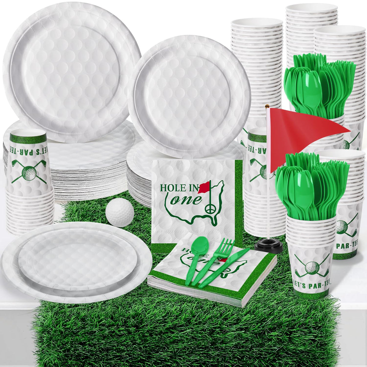 FULJOOY chemin de table gazon posé sur table crée décor golf réaliste