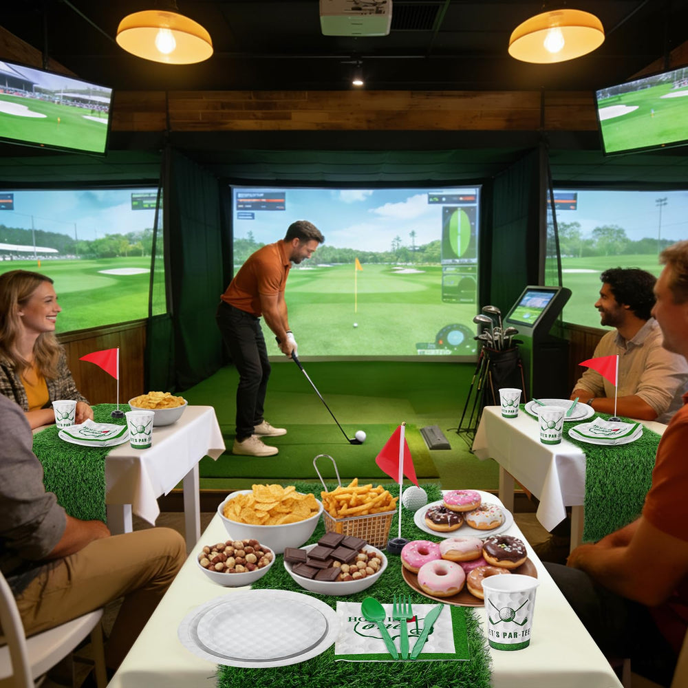 FULJOOY table décorée pour anniversaire ambiance golf conviviale