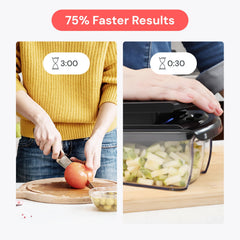 fullstar bol rempli de légumes coupés, gagnez du temps