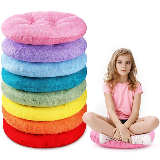 Fumete pack de 8 coussins empilés montrant gain de place