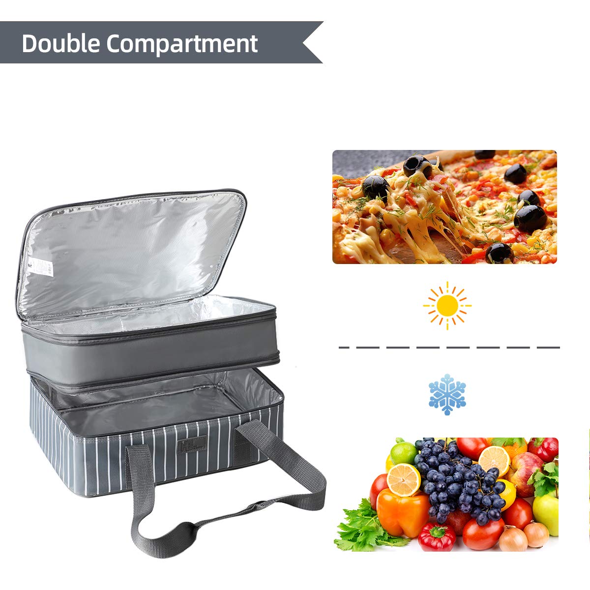 FUN ELEMENTS gros plan sur la doublure en aluminium pour meilleure conservation thermique