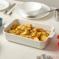 FUN ELEMENTS plat en service avec lasagne, cuisson uniforme et présentation directe