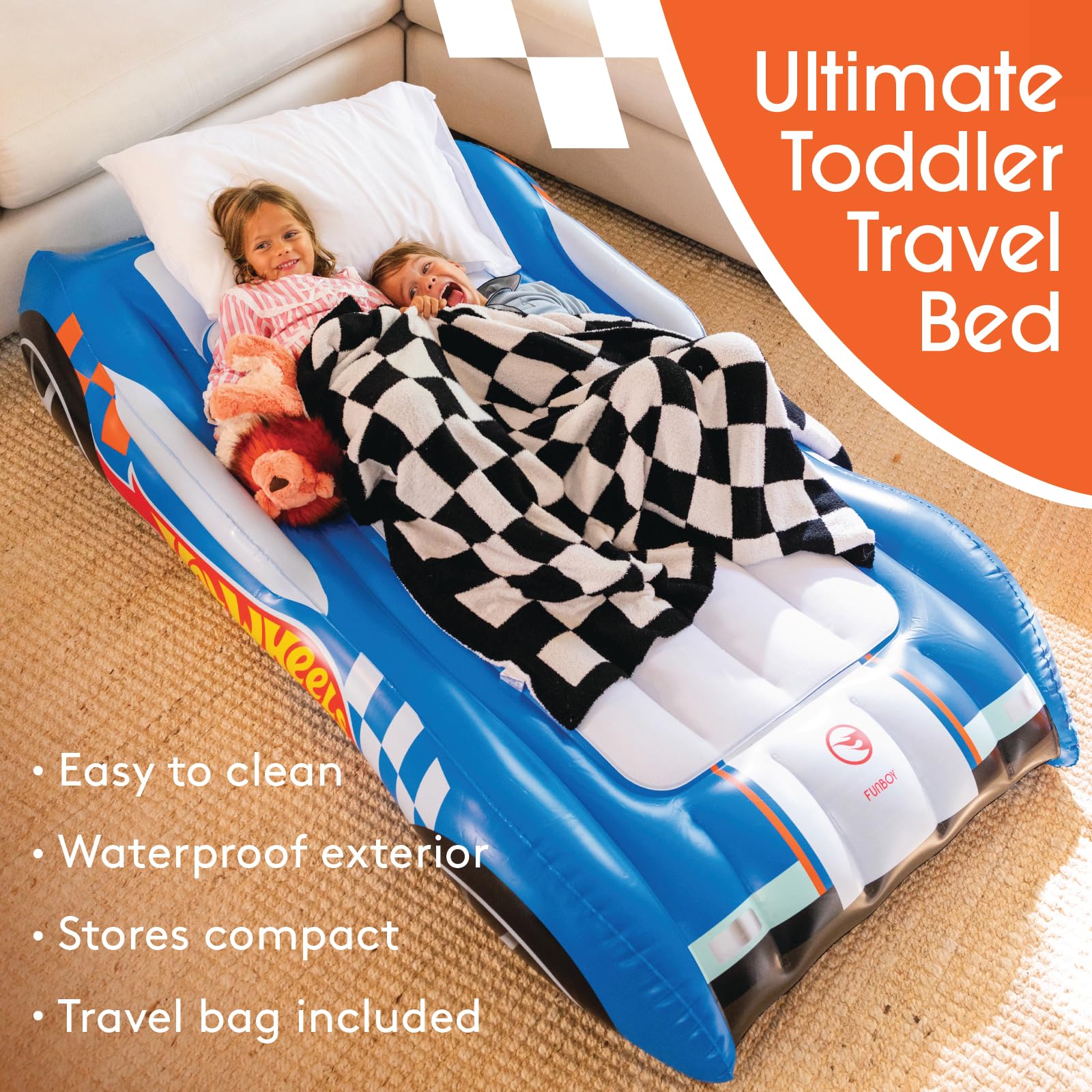 FUNBOY Hot Wheels sac de transport inclus pour un rangement et transport faciles
