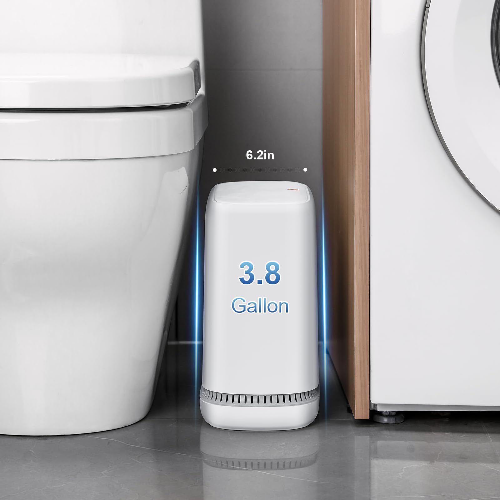 funest échelle de taille à côté d'une main pour visualiser capacité 10–14L