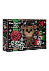 Funko FNAF calendrier face avant montrant l'illustration festive et l'effet décoratif