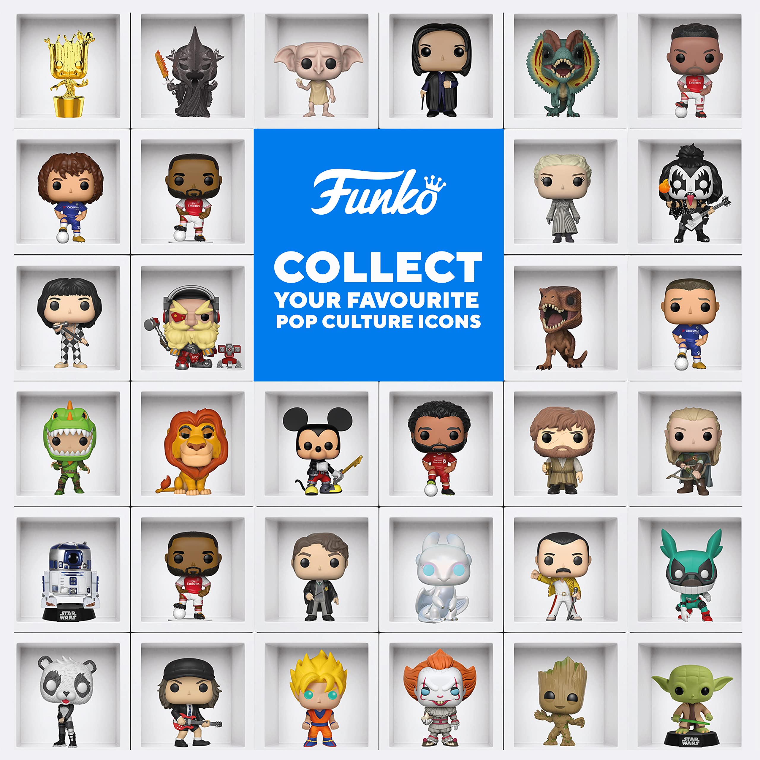 Funko détail de l'illustration de la boîte Marvel, attrait visuel