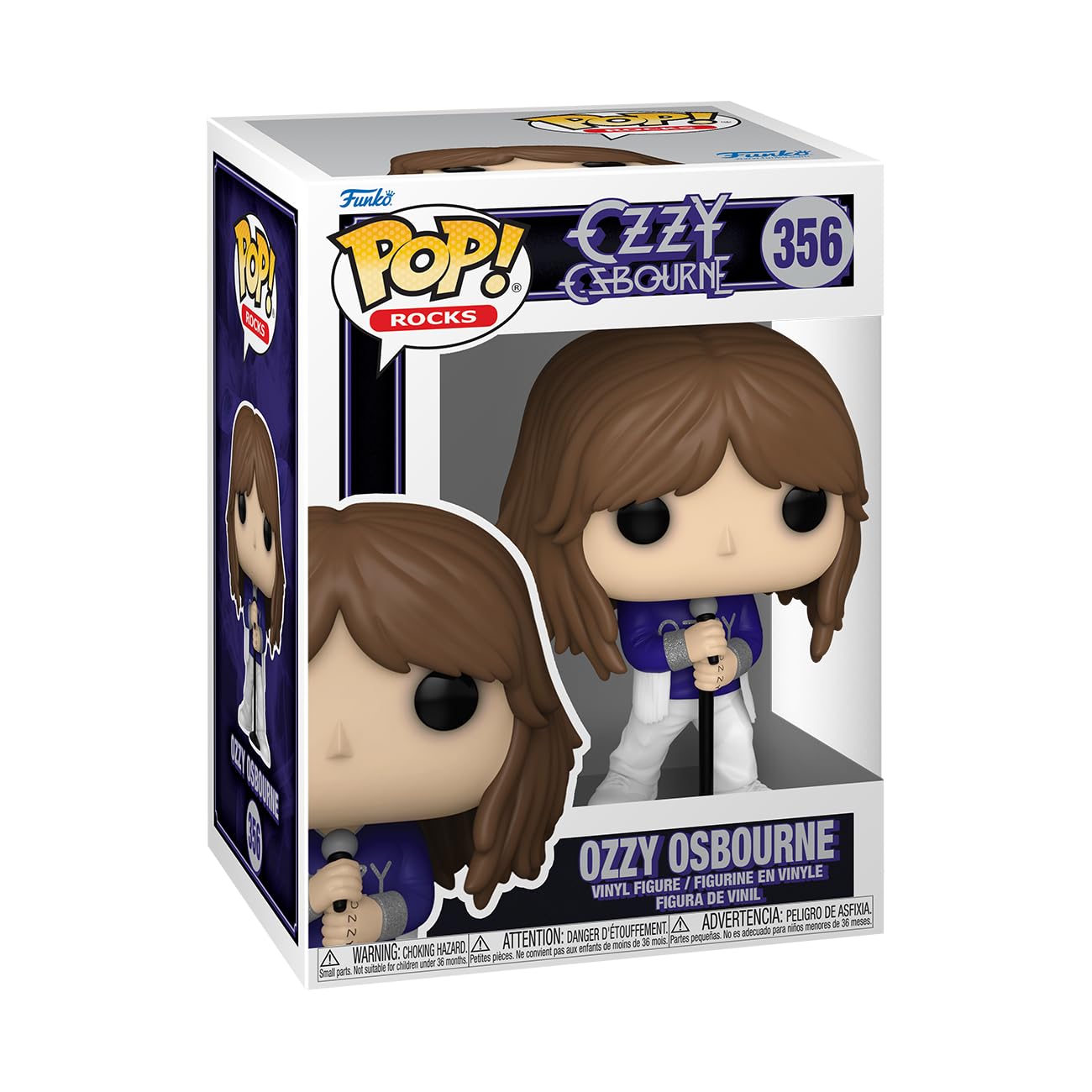 Funko Ozzy Osbourne vue avant montrant visage stylisé et impact visuel