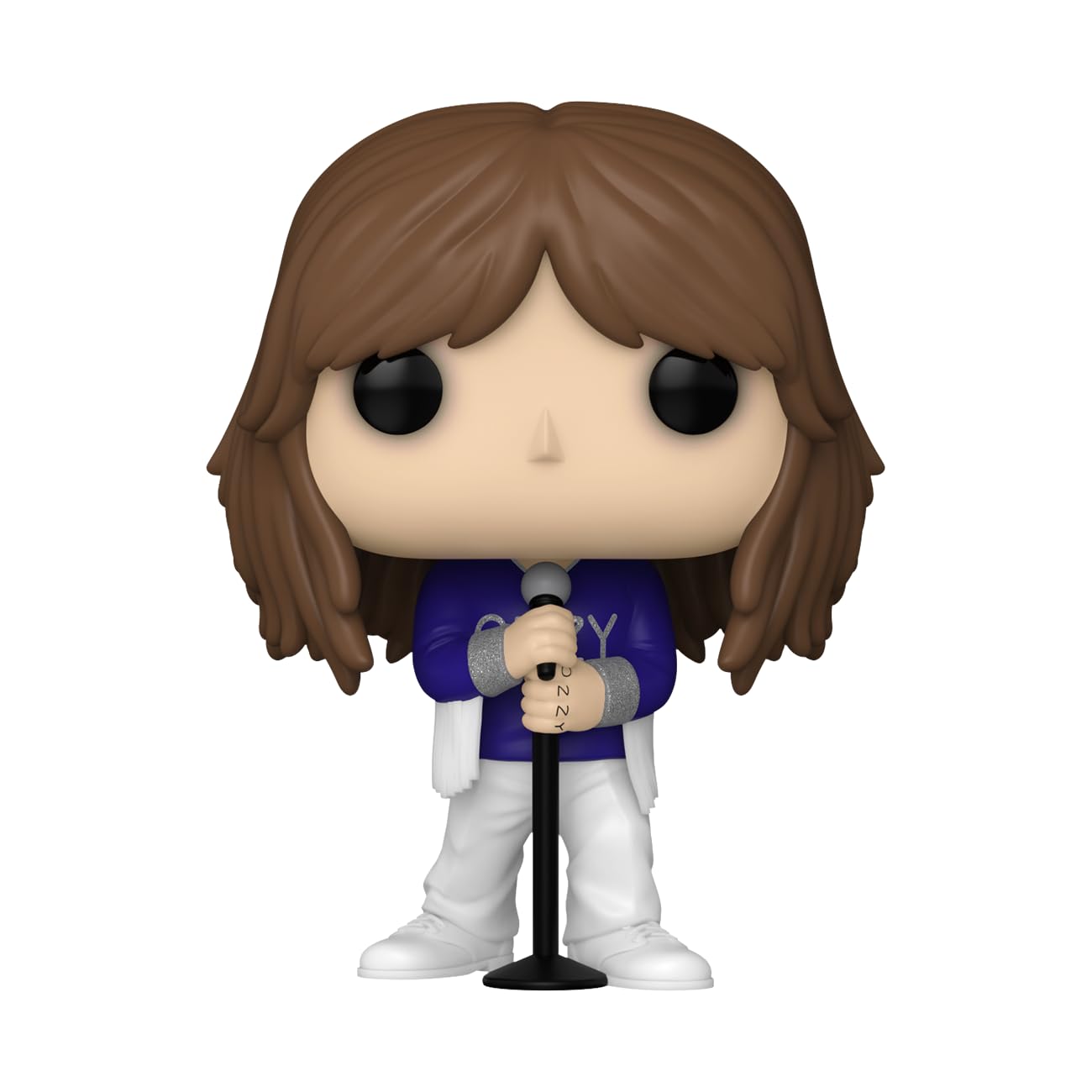 Funko Ozzy Osbourne profil soulignant coiffure et détails réalistes