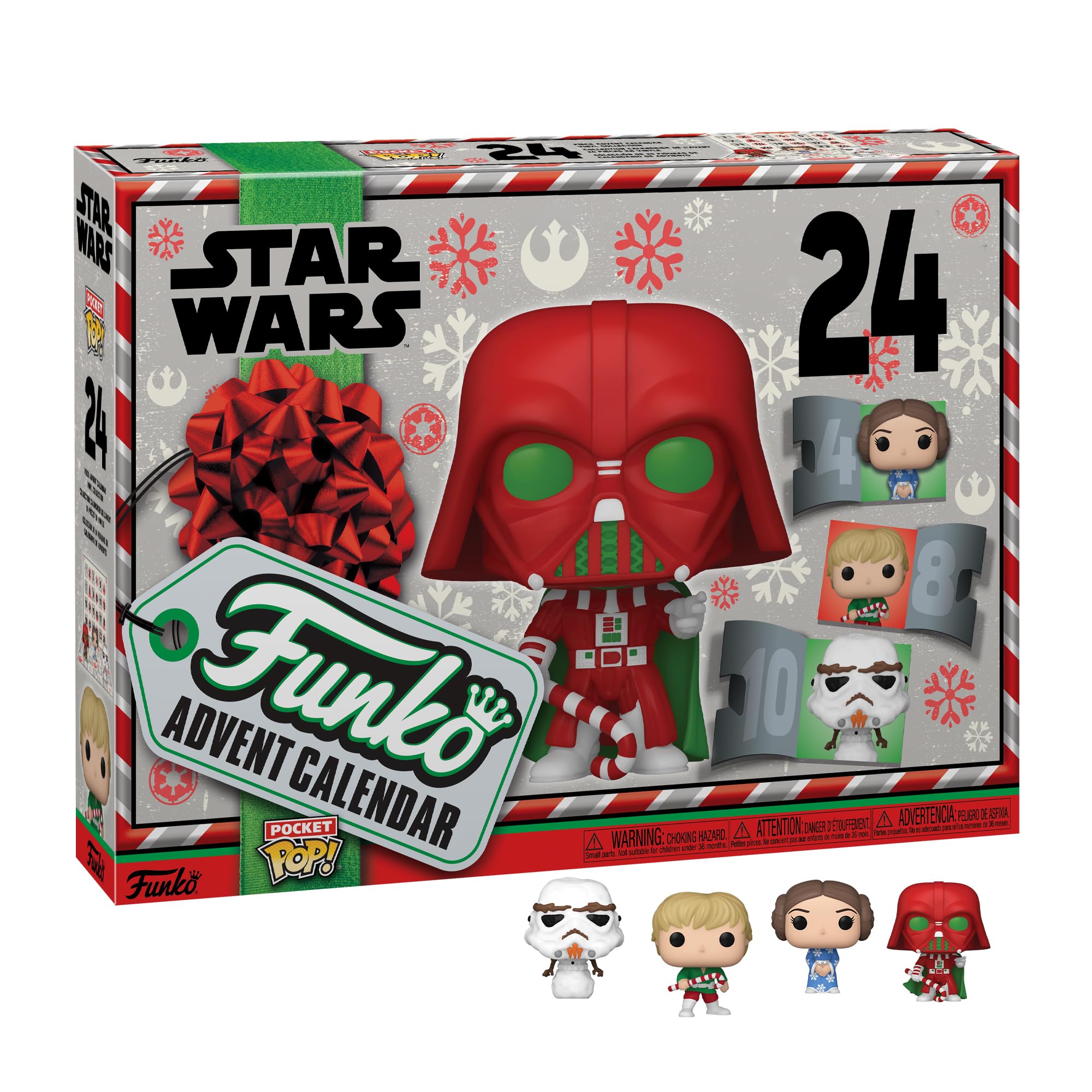 Funko calendrier Star Wars vue avant, packaging festif pour décoration