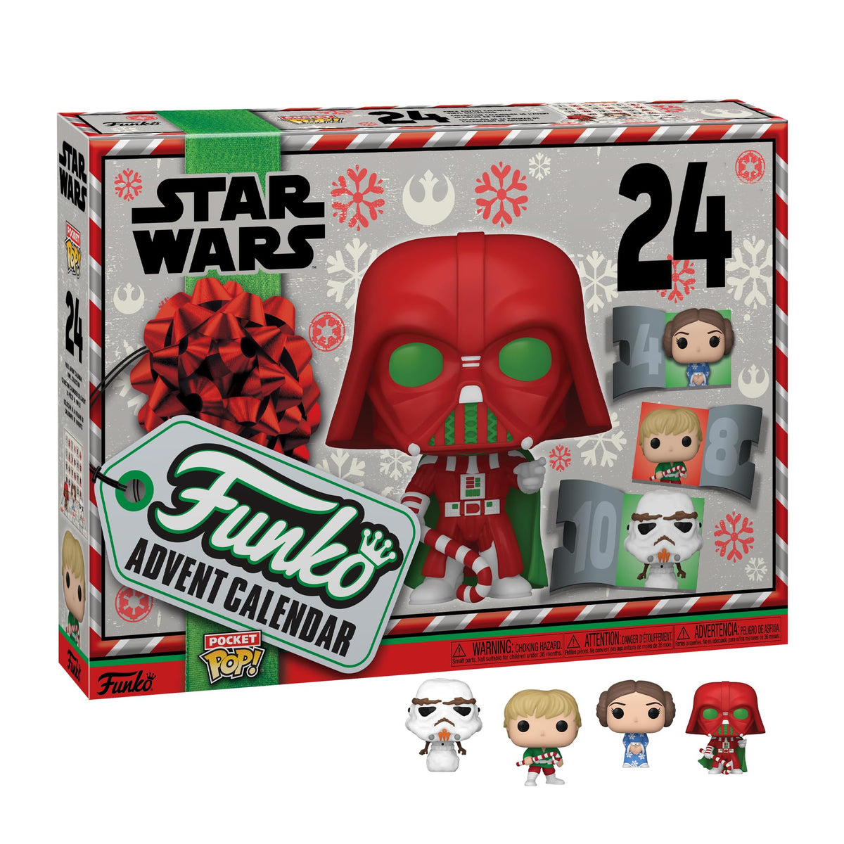 Funko calendrier Star Wars vue avant, packaging festif pour décoration