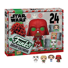 Funko calendrier Star Wars vue avant, packaging festif pour décoration