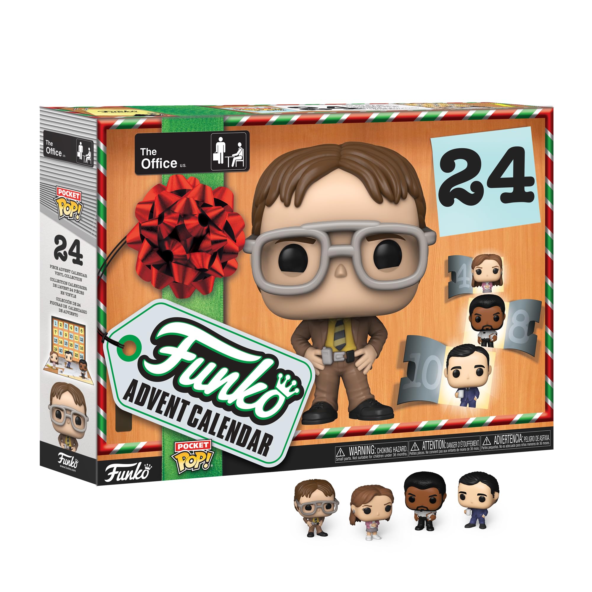 Funko boîte ouverte montrant le calendrier et l'effet surprise