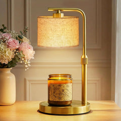 FUNNYBEHOM vue frontale de la lampe chauffe-bougie, design élégant et sécurisant