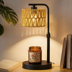 FUNNYBEHOM lampe chauffe-bougie vue de face bénéfice sécurité sans flamme