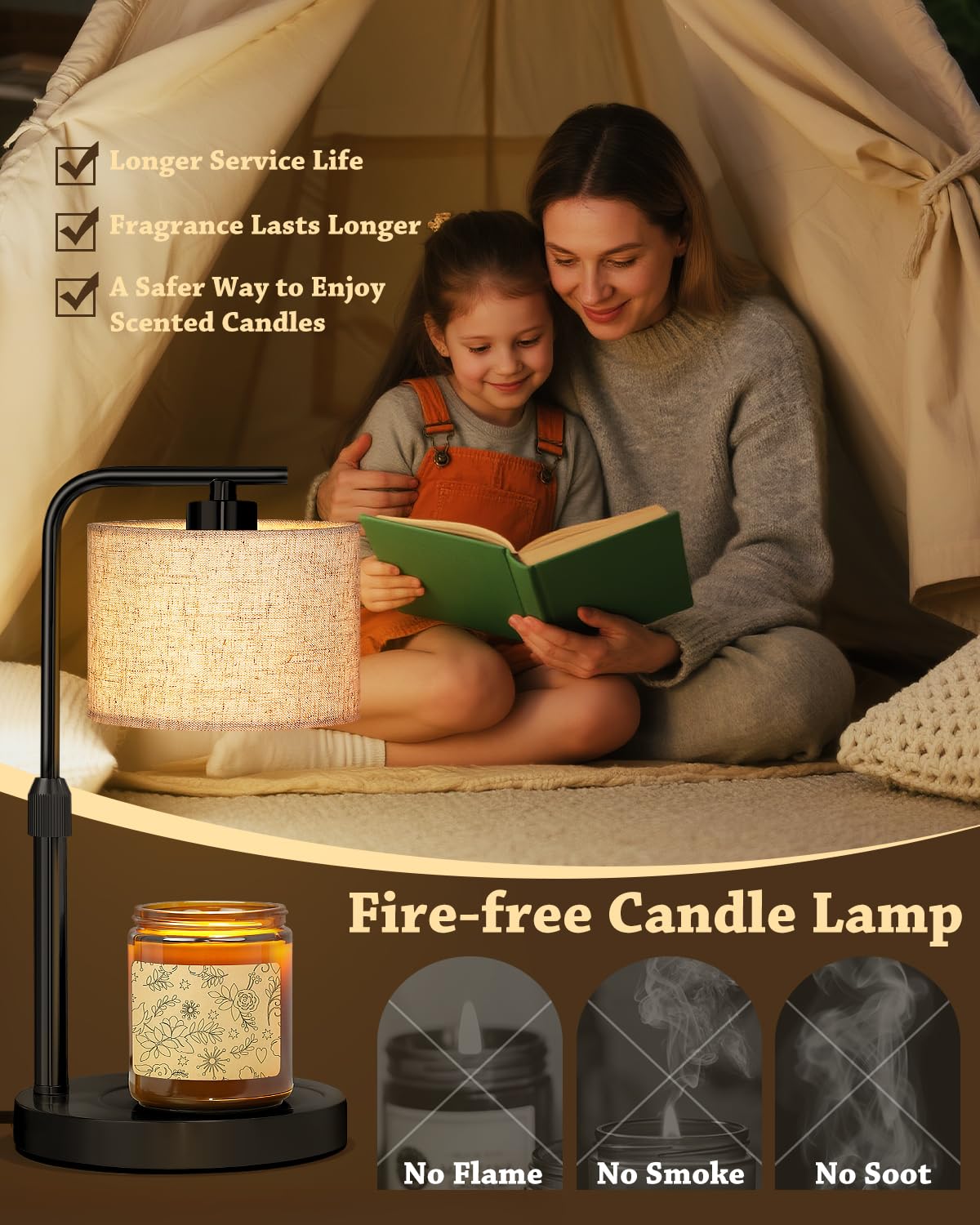 FUNNYBEHOM lampe dans salon créant ambiance cosy et parfumée