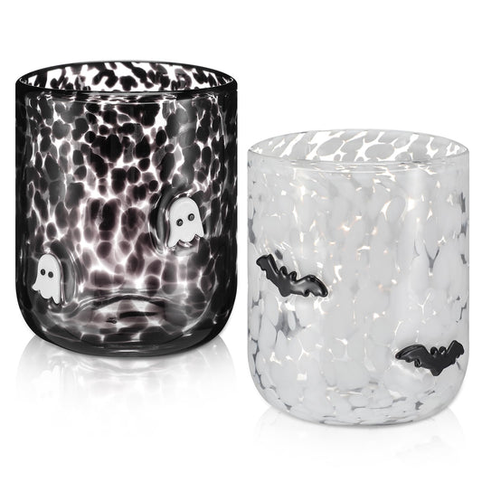 Funnymoom ensemble face avant montrant fantôme et chauve‑souris, décor festif