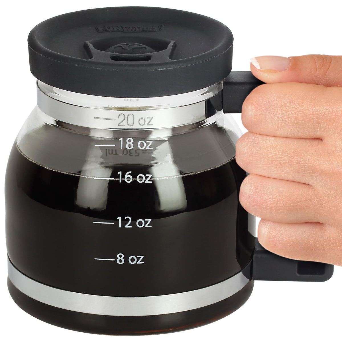 Funwares Cupa Joe face avant montrant son style cafetière rétro et grande capacité