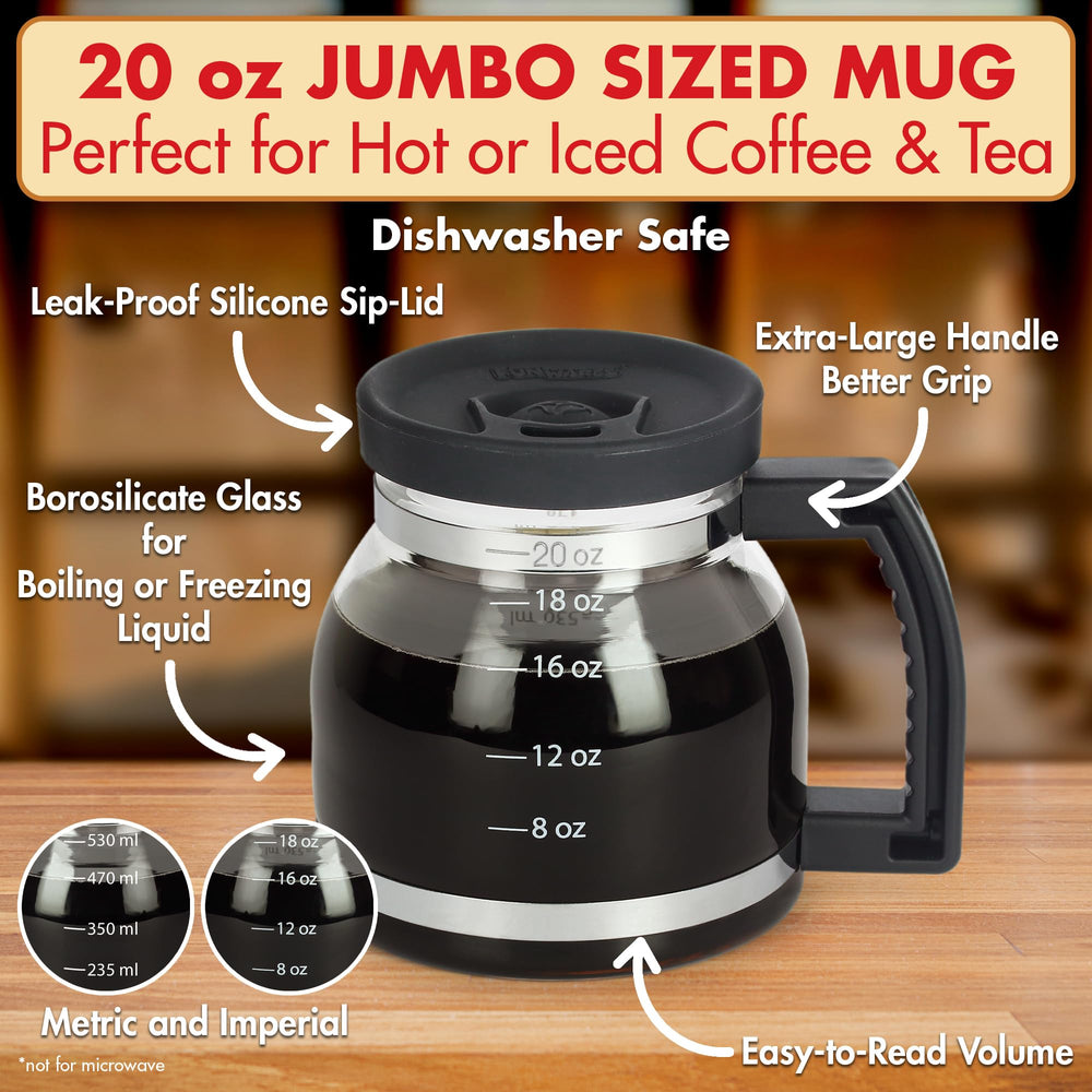Funwares Cupa Joe vue de profil avec anse robuste pour une prise en main sûre