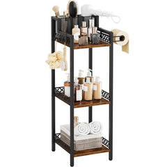 FURFUN vue de face de l'étagère 3 niveaux montrant rangement compact et gain de place