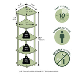 Furinno vue d'ensemble hauteur pour comparaison d'échelle utile