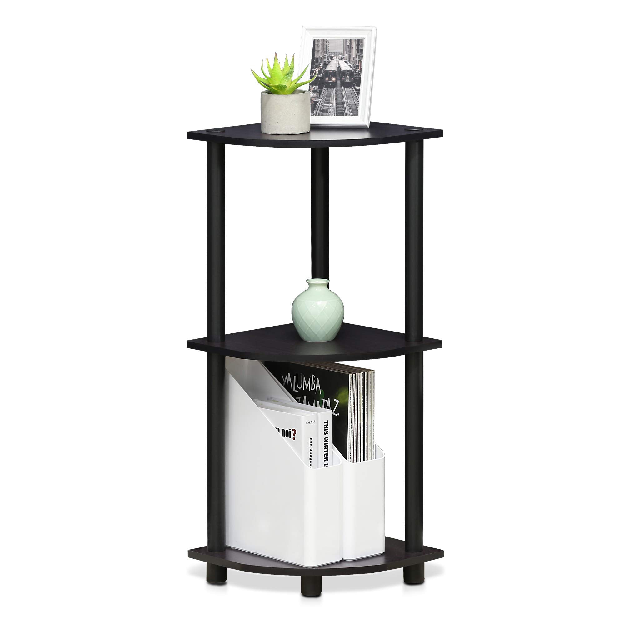 Furinno étagère angle vue hauteur illustrant profil élancé