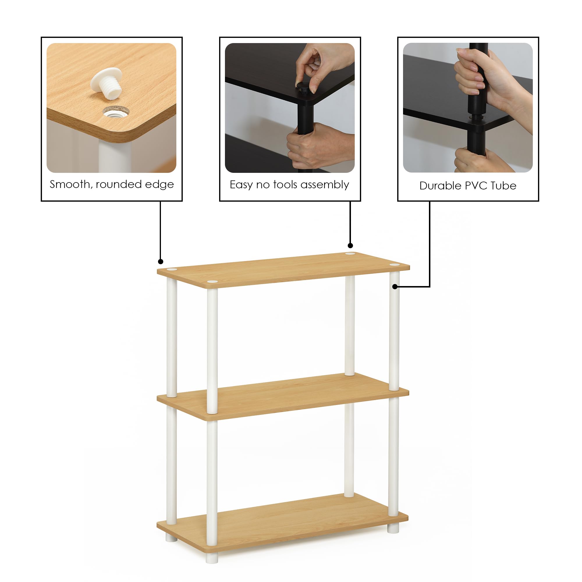 Furinno détail panneau montrant matériau composite durable et propre