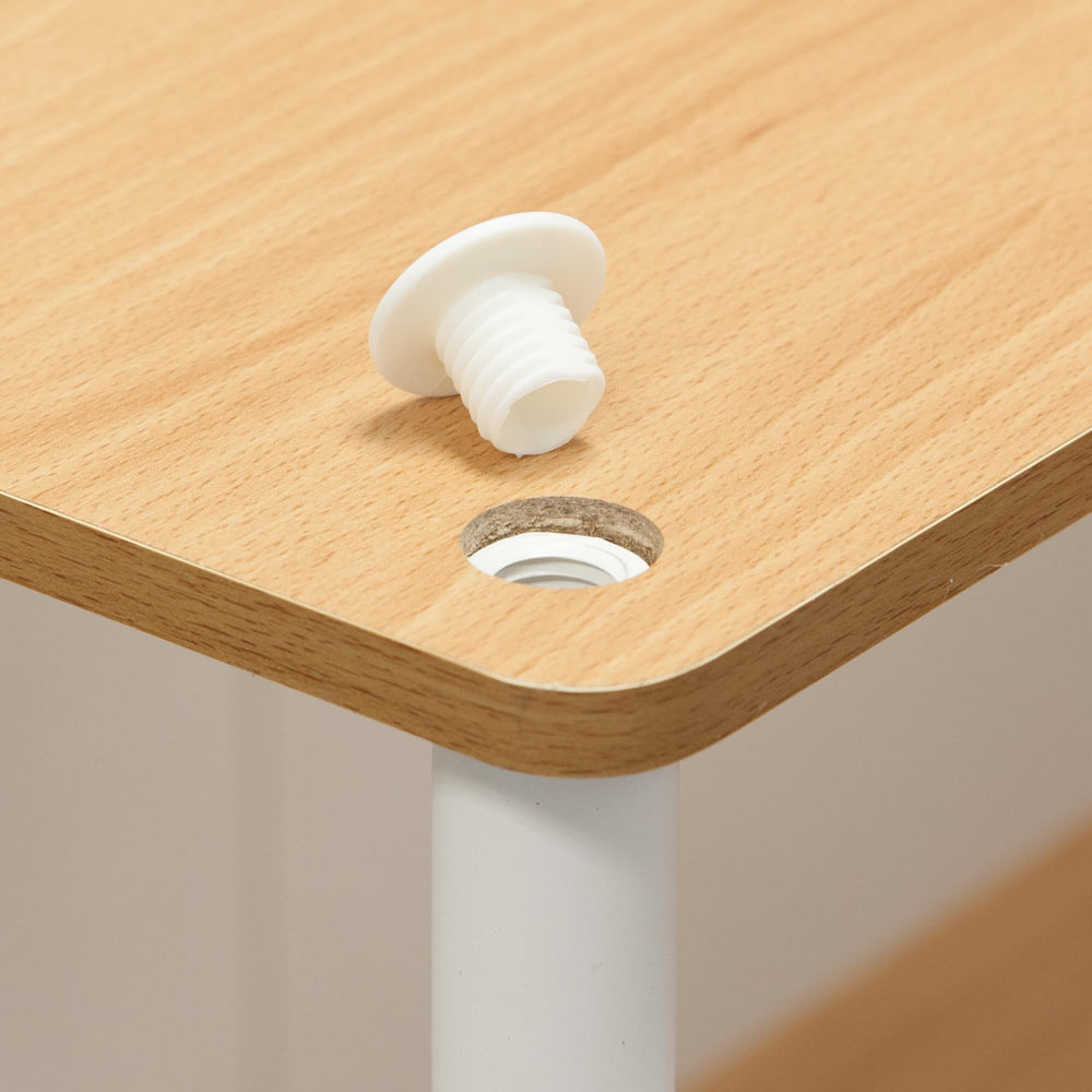 Furinno zoom finition beech montrant aspect bois chaleureux et résistant