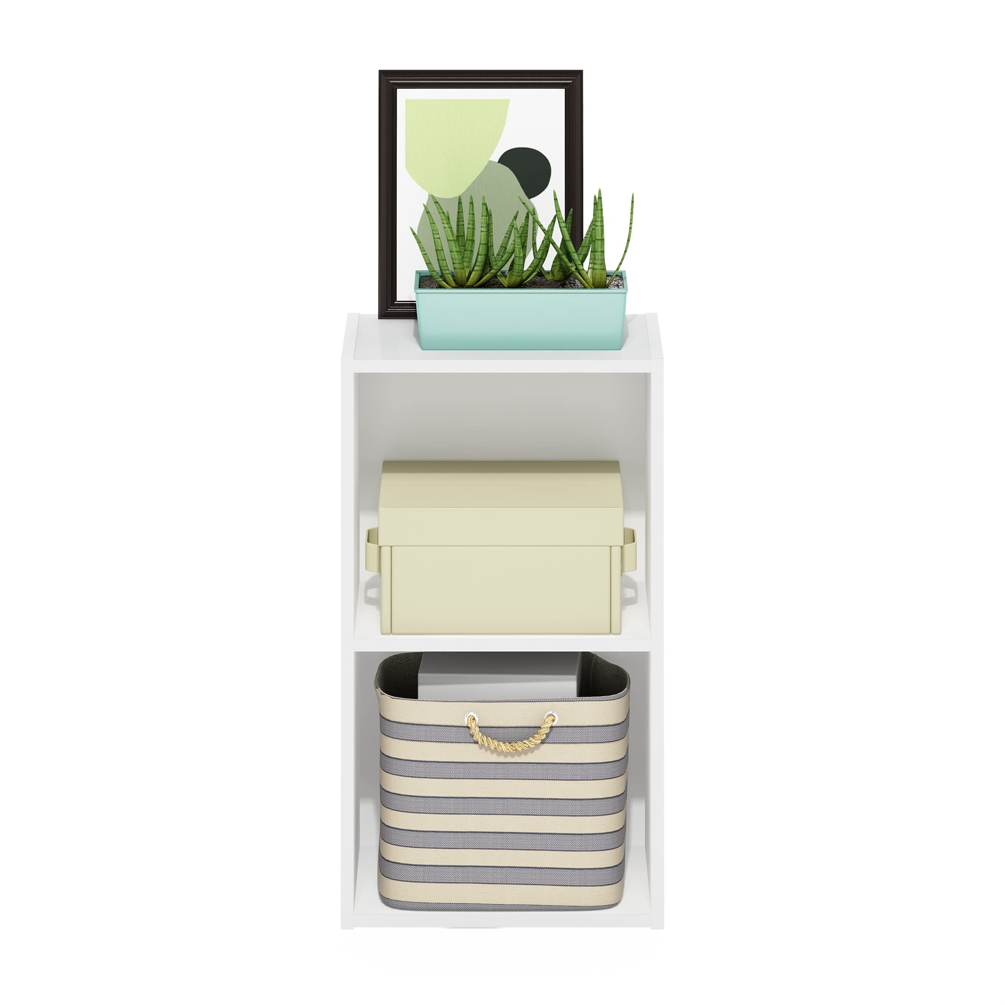 Furinno PASIR avec paniers de rangement montrant modularité utile