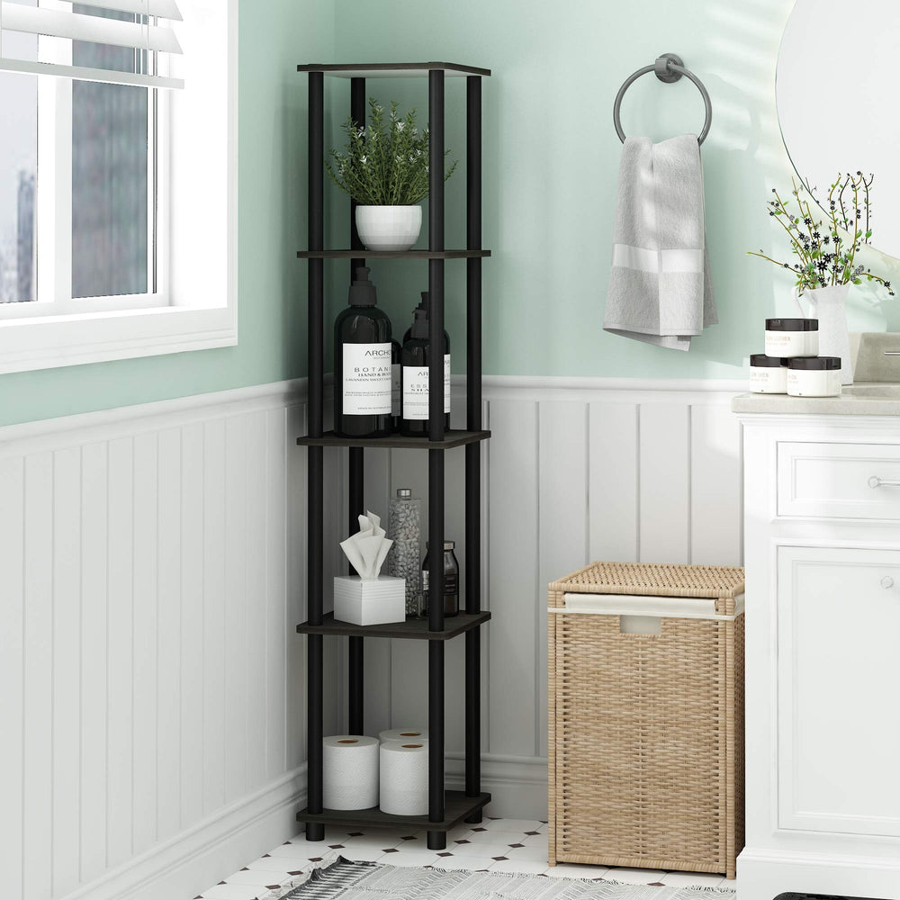 Furinno gros plan plateau texture bois composite espresso pour finition durable