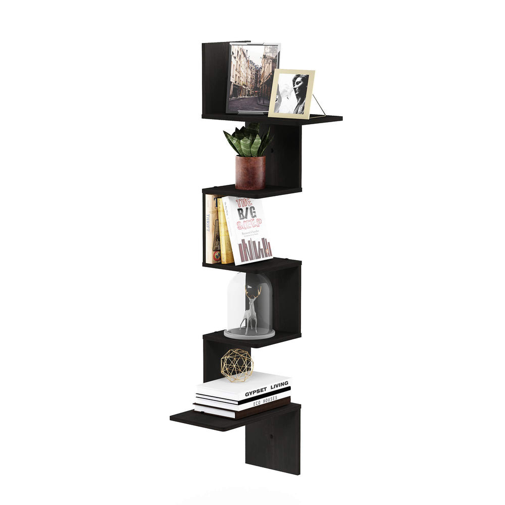 Furinno Rossi vue de face etagere 5 niveaux gain de place