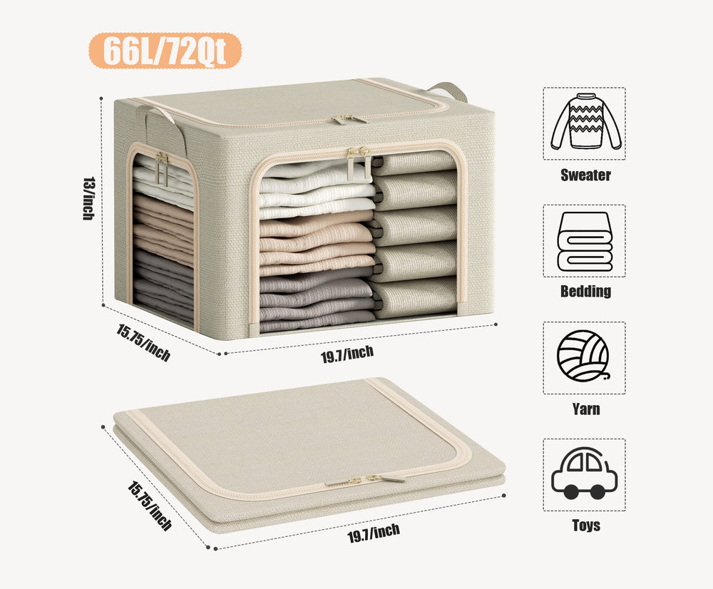 Furnhome bac plié pour rangement compact sous lit