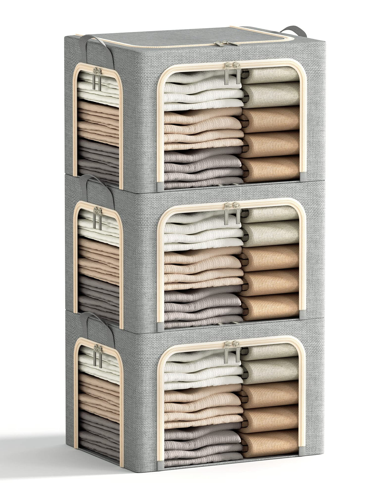 Furnhome boîte avant montrant l'ouverture et la fermeture zippée, facilite accès rapide