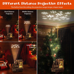 FUSPWEAO paillettes en mouvement dans la boule, effet neige réaliste