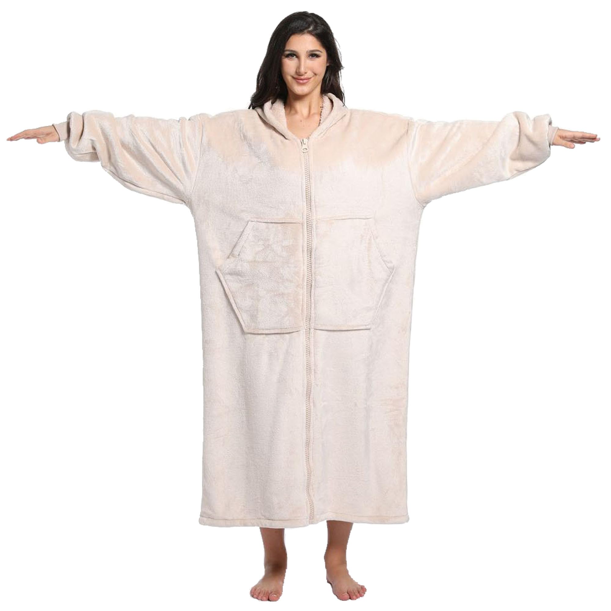 FUSSEDA comparaison de taille avec chaise montrant longueur et couverture complète