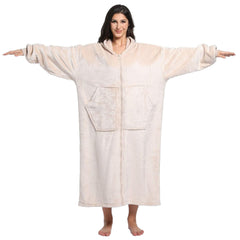 FUSSEDA comparaison de taille avec chaise montrant longueur et couverture complète