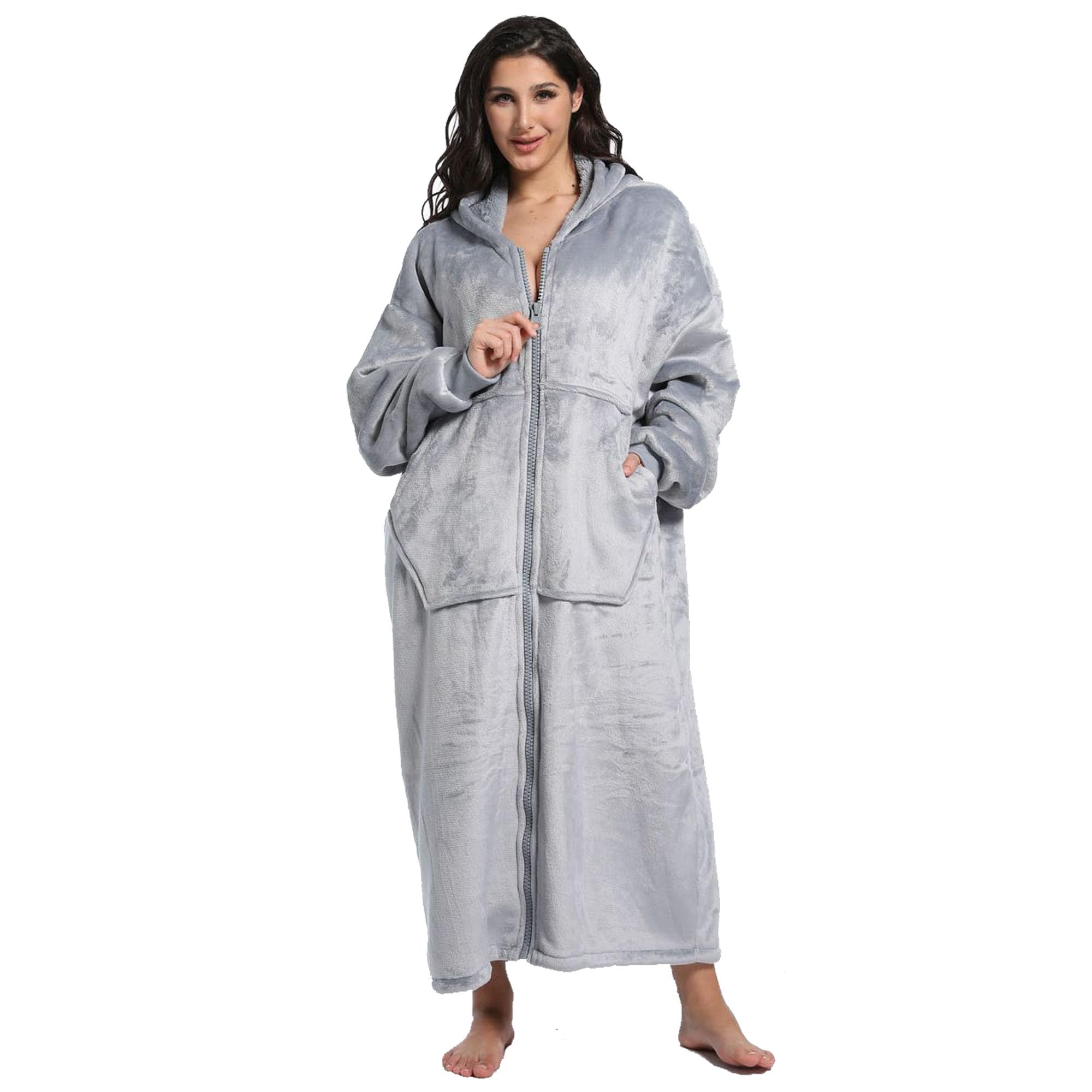FUSSEDA vue avant du hoodie couverture offrant chaleur et mobilité