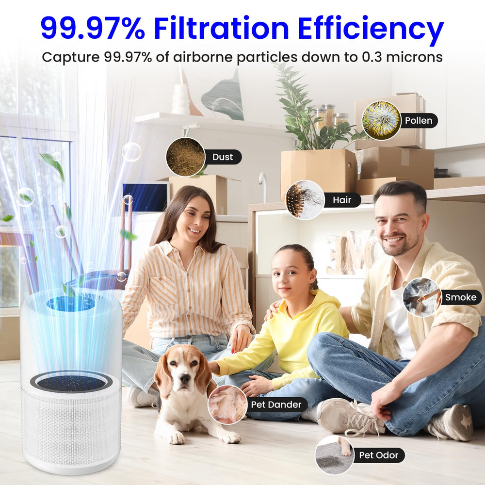 Future Way gros plan membrane H13 True HEPA pour capture efficace des particules fines