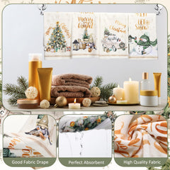 FuWeave serviettes microfibre motifs festifs absorption rapide