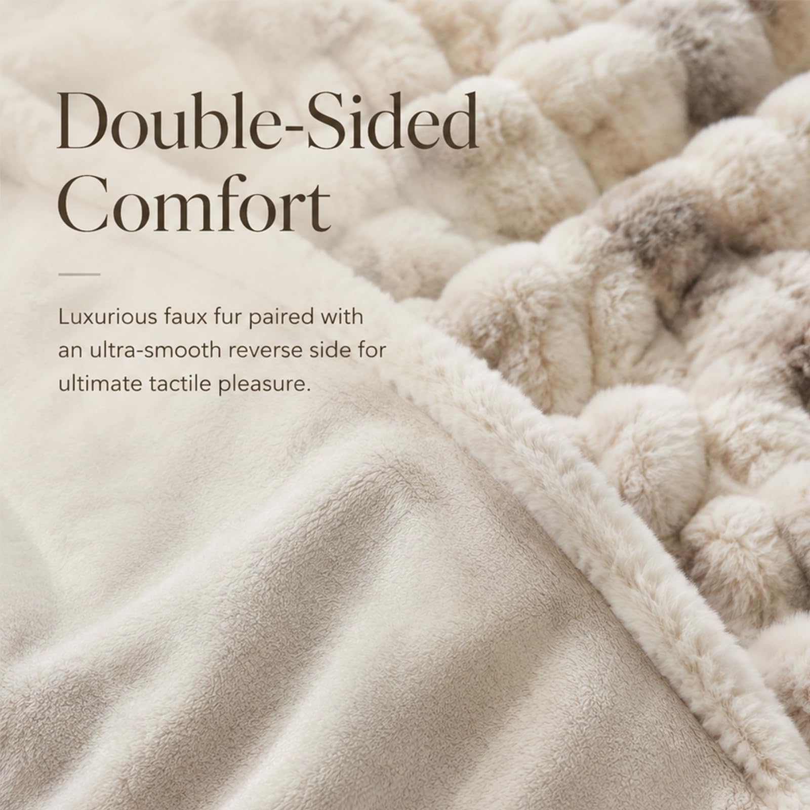 Fuzzysense gros plan fibres dense montrant durabilité et anti-boulochage