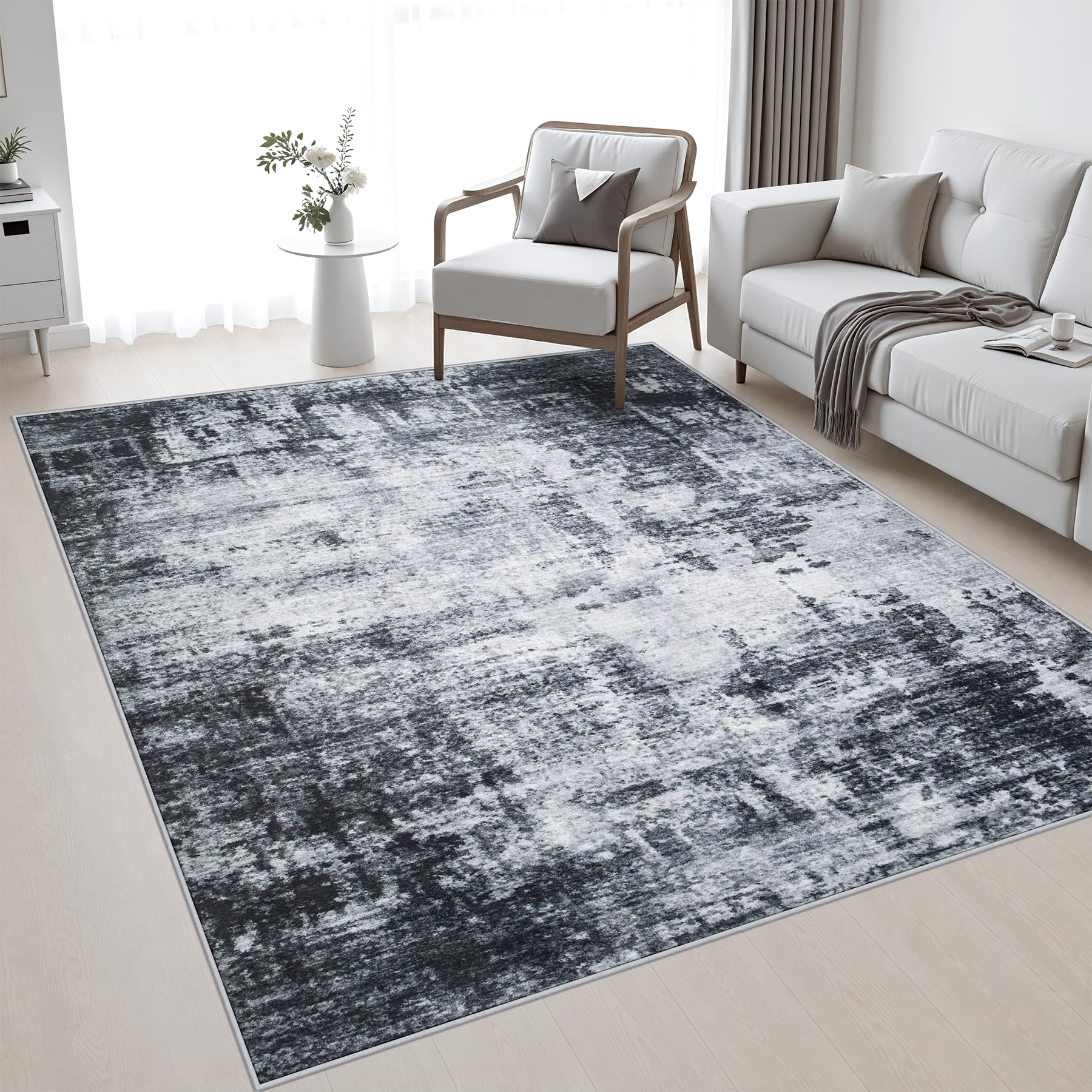 FXRHLP vue avant du tapis 5x7 emballé pratique pour transport