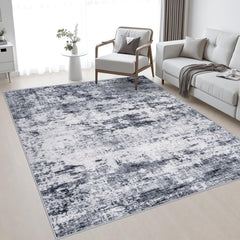 Tapis FXRHLP 5x7 face avant avec motif abstrait apportant style et chaleur