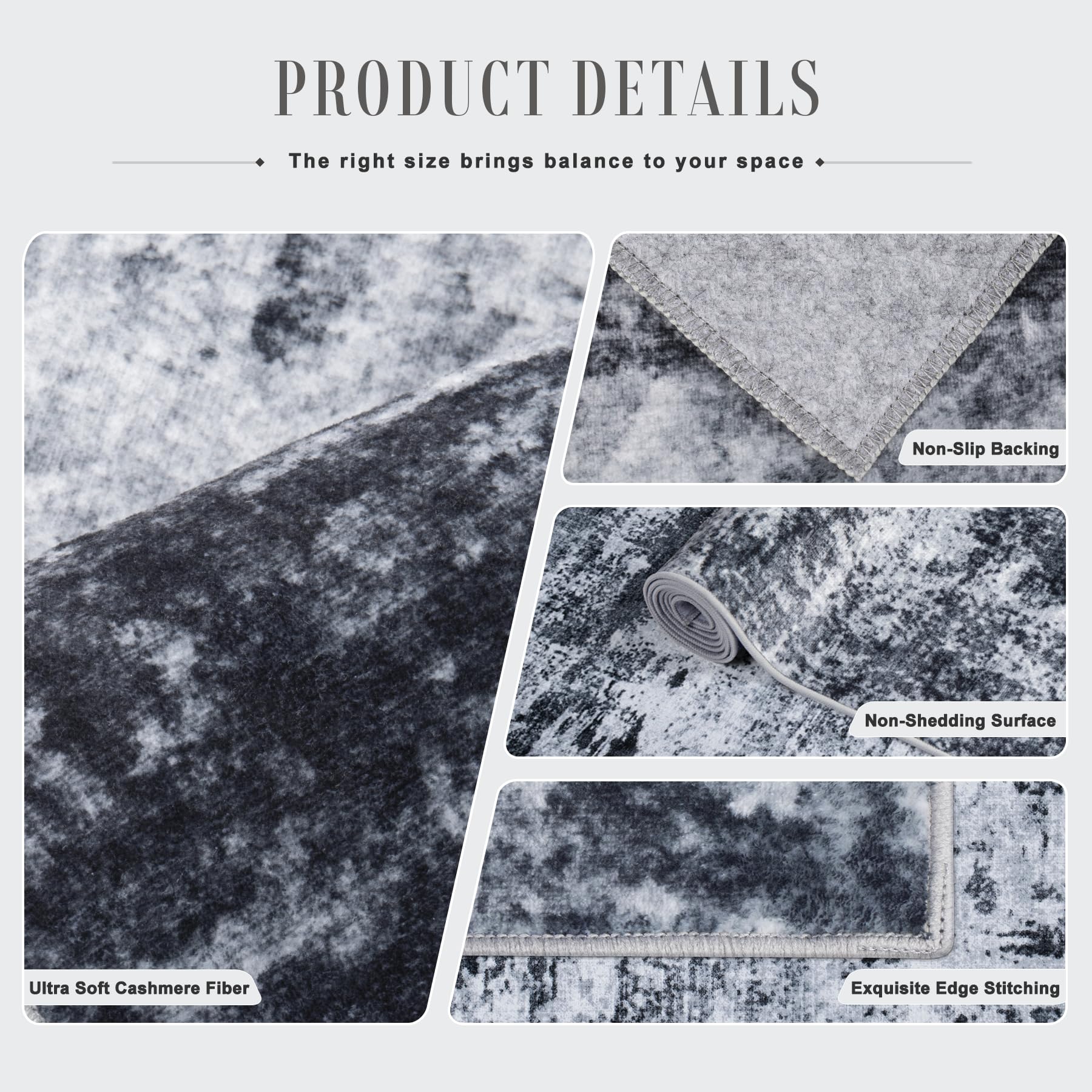 FXRHLP tapis sous table basse, confort au toucher et aspect soigné