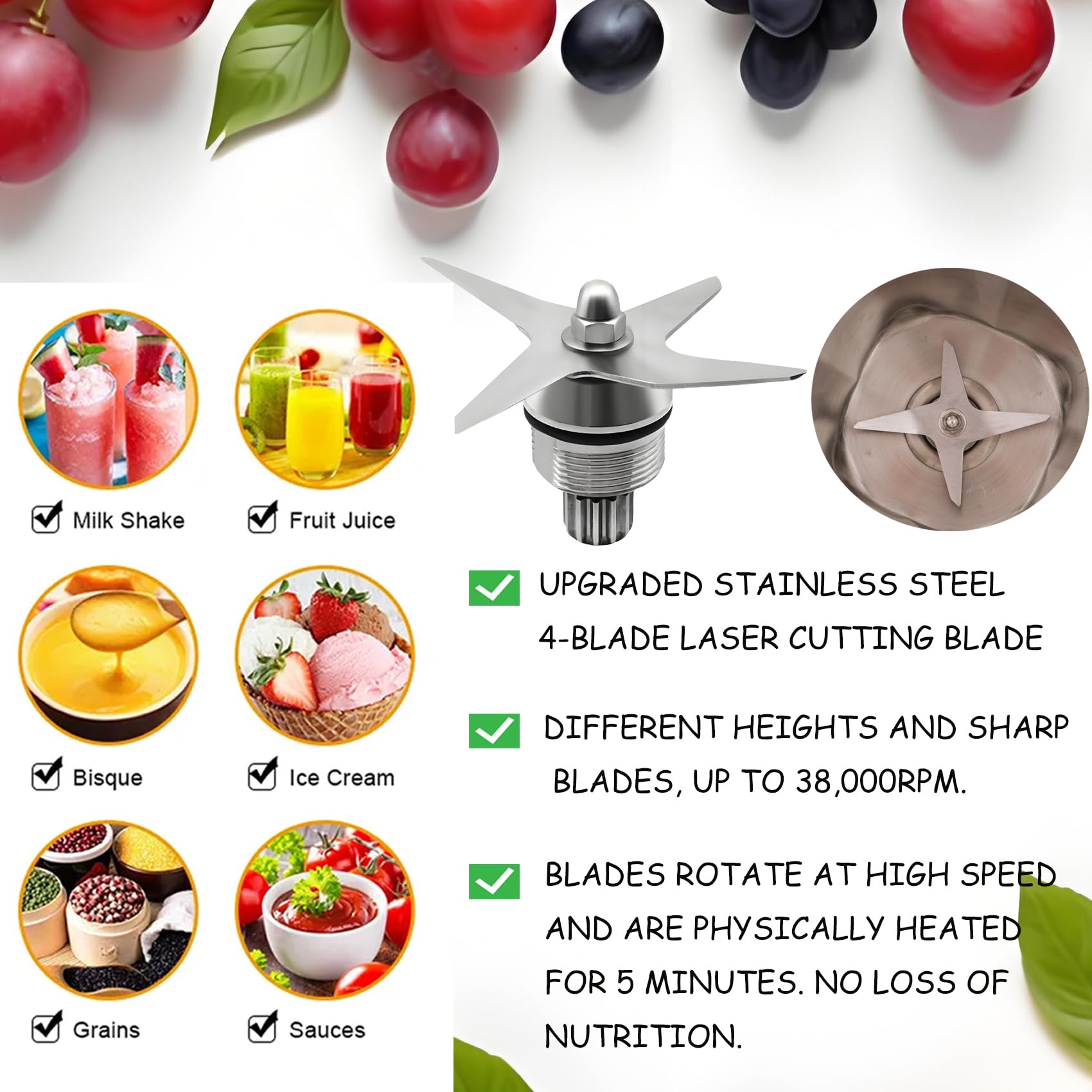 Fxsmgdy pichet en usage préparation smoothie performance rapide